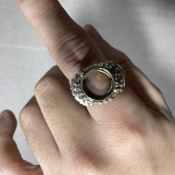 silver925/brass hole college ring 12枚目の画像