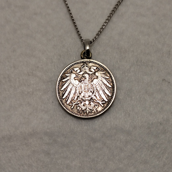 ドイツ帝国 鷲の国章コインネックレス 10ペ二ヒ ネックレス