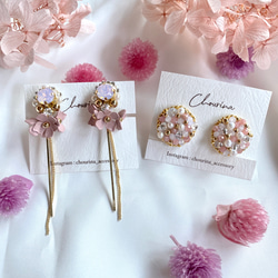 櫻花和寶石耳環 第4張的照片