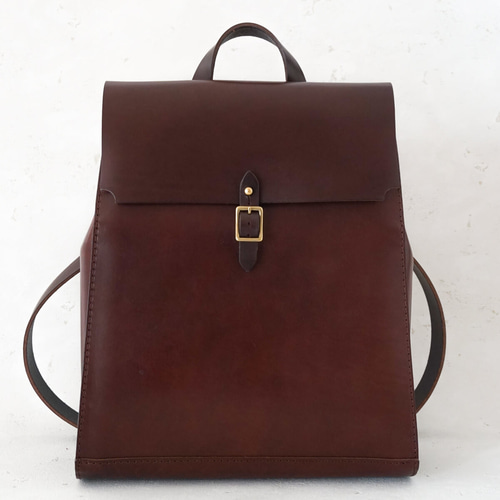 ☆イタリアンレザー ハンドメイド 本革 リュックサック a4収納可