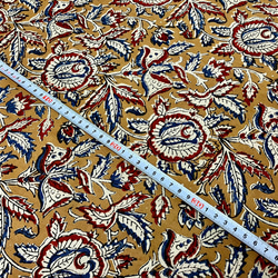 インド ブロックプリント (ハンドプリント生地)　幅１１０cm×長さ５０cm 6枚目の画像