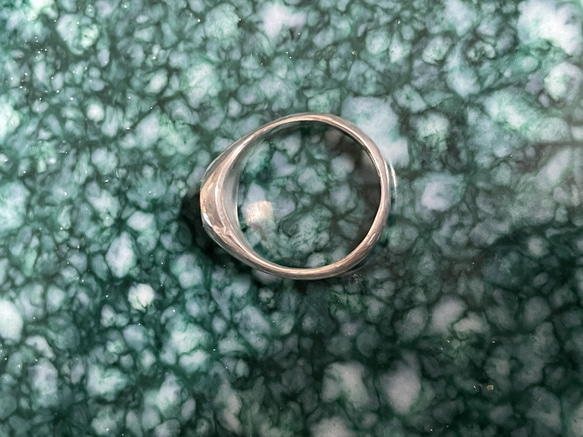 silver925 small signet ring 4枚目の画像