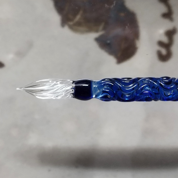 ガラスペン「残雪」　ガラス製スポイト付属（約1ｍｌ） 2枚目の画像