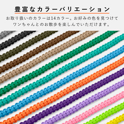 14×2色　リード　手編みでつくるパラコード　中型犬　大型犬　小型犬　わんちゃん　パラコード（大）#mm00000298 4枚目の画像