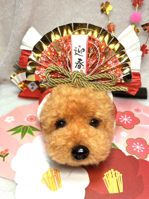 羊毛フェルト トイプードル お正月 【公式通販】