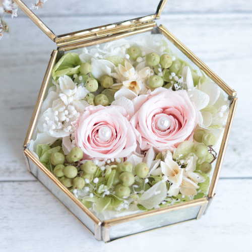 カラーオーダーOK】“アンティークホワイト&ゴールドリーフ