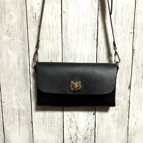 猫のひねり金具のショルダーバッグ ショルダーバッグ ちびえみ 通販