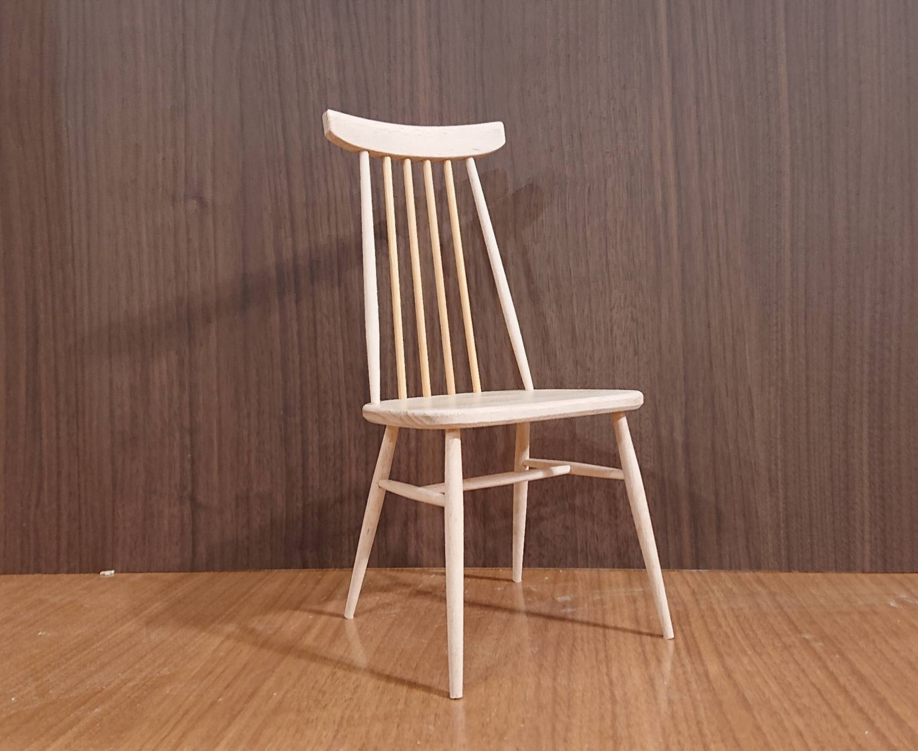 受注生産】ミニチュア家具 1/4ウインザーチェア(ﾊｲﾊﾞｯｸ) その他