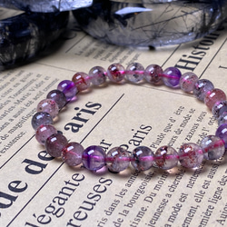 特上級高品質No:1552ブルーサゲニティッククォーツ天然石ブレスレット