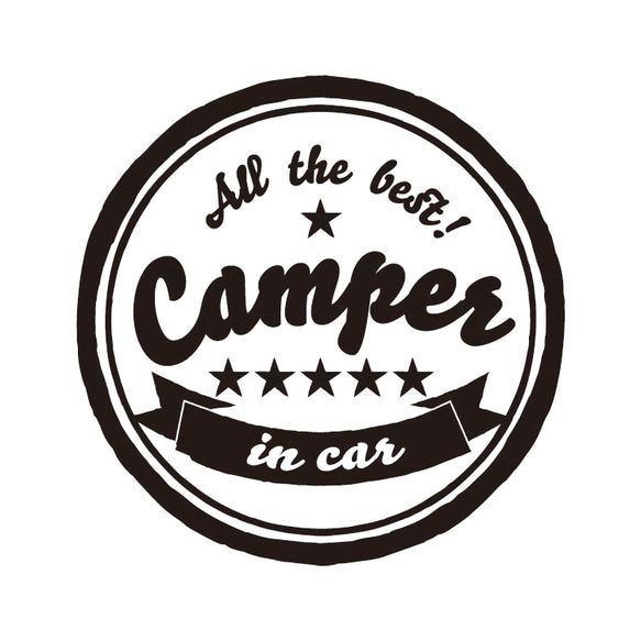 ★camper★☆キャンパーステッカー☆15cm アウトドア 3枚目の画像