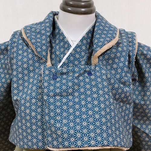 送料込み】ハンドメイド 男の子 被布 ベビー袴 2点セット 和服