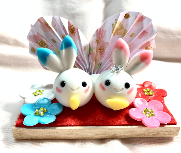 11)✨️ひな祭り✨うさぎ✨️ハンドメイド 楽天市場】うさぎのひな飾り | おひなさま ひな祭り うさぎ