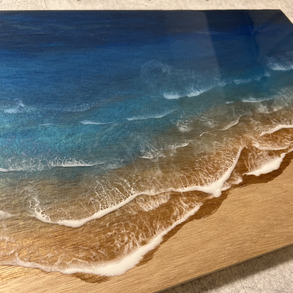 レジンアート　海アート　エポキシレジンアート　インテリア　壁掛け 
