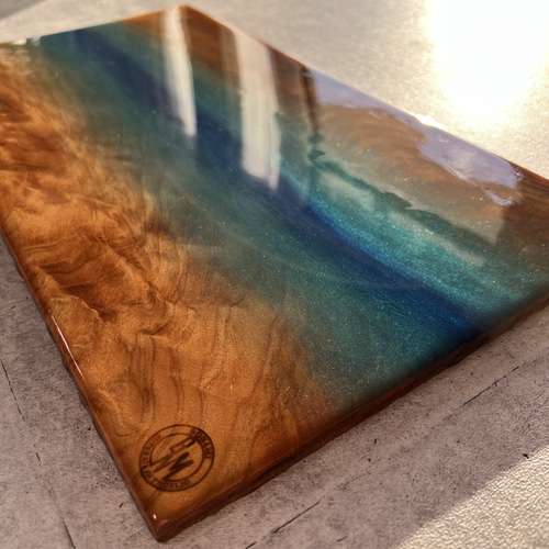 レジンアート 海アート エポキシレジンアート インテリア ロゴ その他