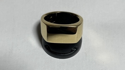 育てる真鍮　鍛造　シグネチャーリング　（艶出し磨き）