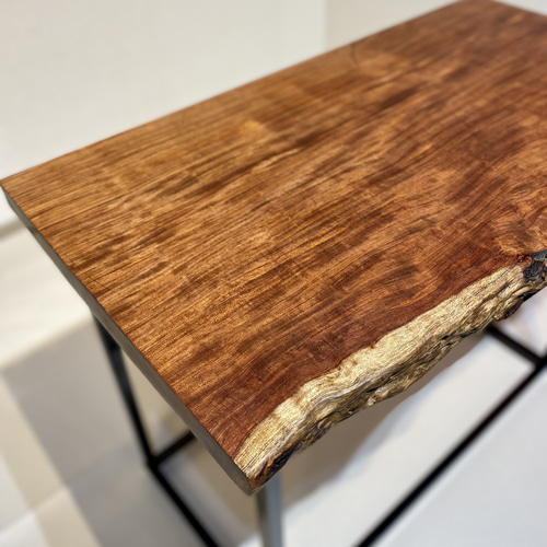 神の宿る木】ブビンガの一枚板テーブルまたはデスク 机・デスク 金井