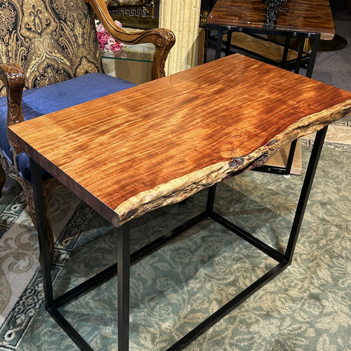 神の宿る木】ブビンガの一枚板テーブルまたはデスク 机・デスク 金井