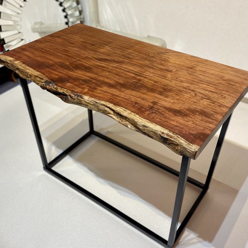 神の宿る木】ブビンガの一枚板テーブルまたはデスク 机・デスク 金井