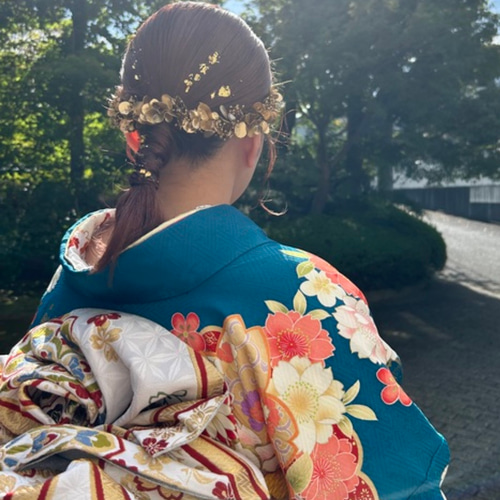 卒業式お急ぎ対応可！2way リーフ カチューシャ 卒業式