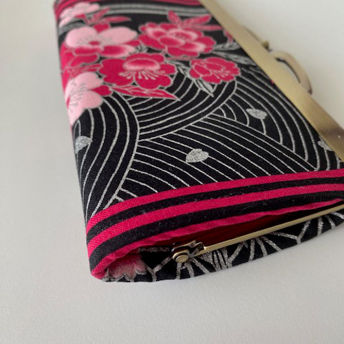 財布 がま口 がま口長財布 長財布 和柄 花柄 大人カッコイイ がま口