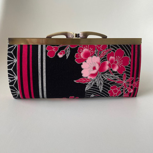 財布 がま口 がま口長財布 長財布 和柄 花柄 大人カッコイイ がま口