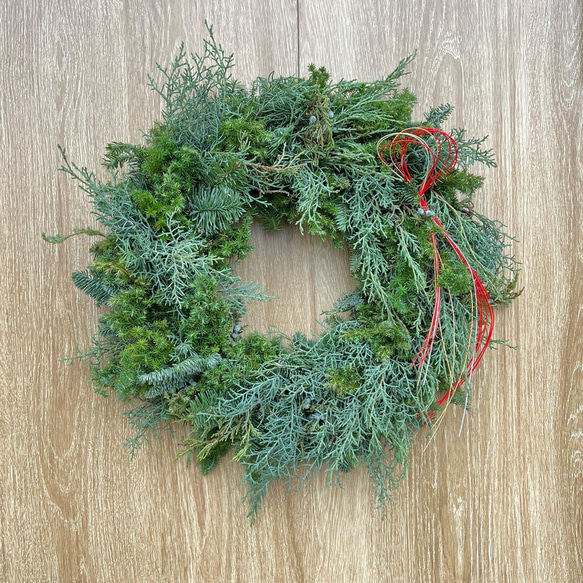 フラワー・リース yuki 冬のフレッシュリース 50cm リース hanaasobi YUKI 通販 15176473