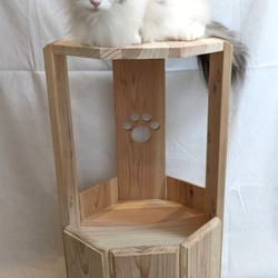猫アロマ　3階建て 猫ベッド　ベッド　ねこ　木製 3枚目の画像