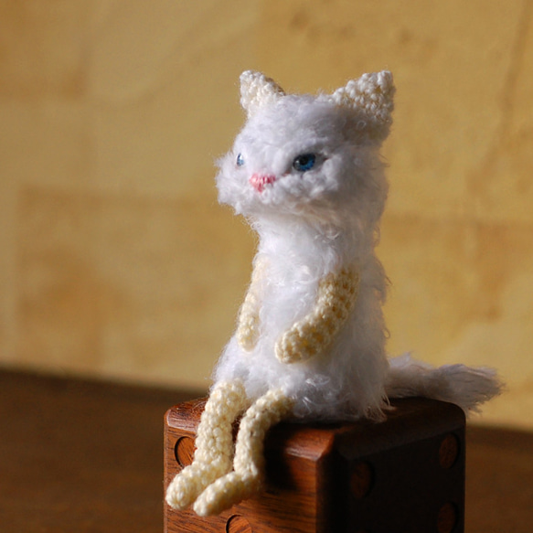 ブルーの瞳の白猫ちゃん（small) 9枚目の画像