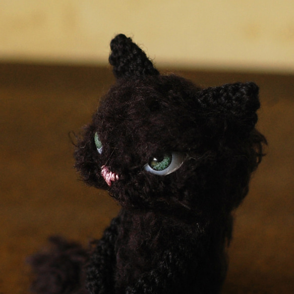 グリーンの瞳の黒猫ちゃん（small) 8枚目の画像