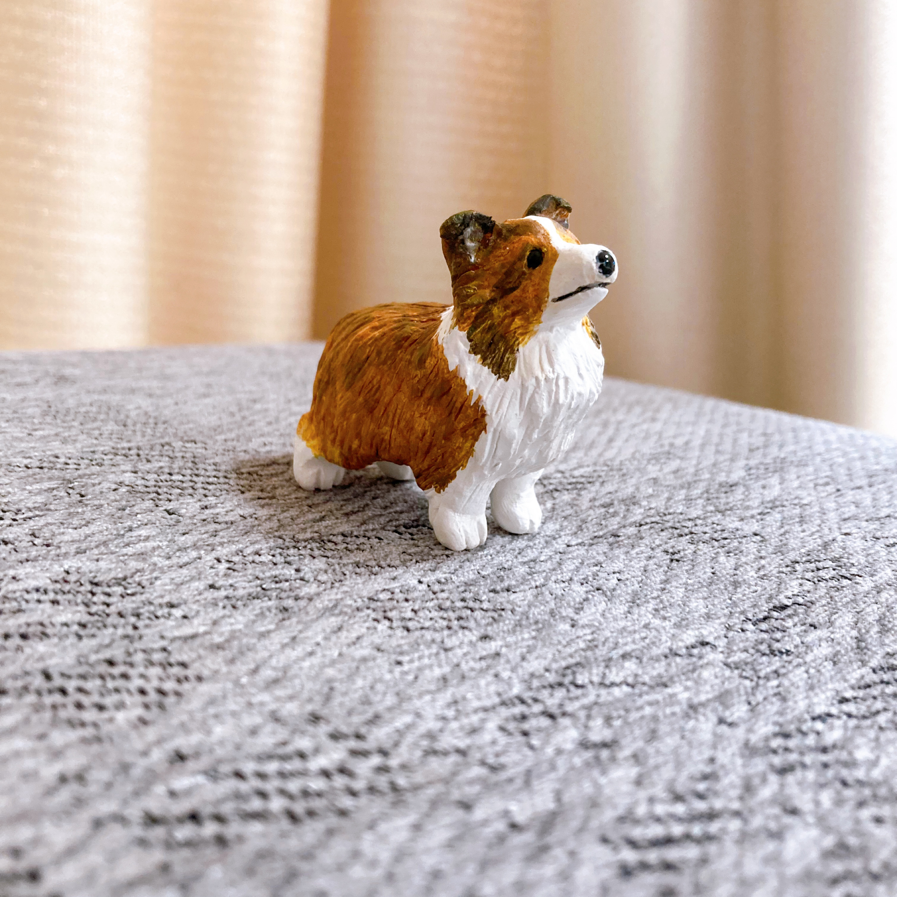 コリー犬 陶器 プランター 犬 置物