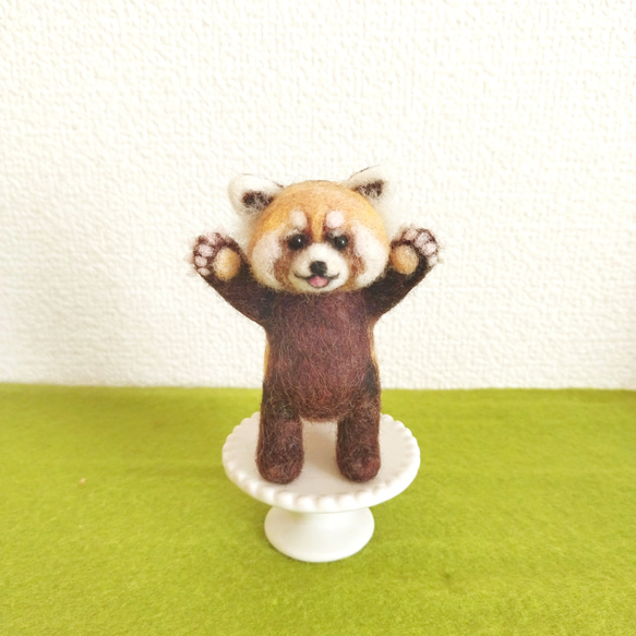 レッサーパンダ顔進みました^_^ あとは微調整とお髭を残して
