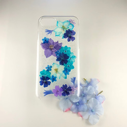 【限定セール❁】押し花スマホケース  iPhone13/14 NO.670 ◆撮影用商品/現品限り 2枚目の画像