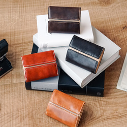 small wallet 【シボ革/ブラック】※次回再入荷未定 三つ折り財布