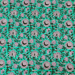 インド ブロックプリント (ハンドプリント生地)　幅１１０cm×長さ５０cm 2枚目の画像