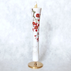 【２０２３年限定】『梅とうさぎ』干支うさぎ　お正月　絵蠟燭　和蠟燭　伝統工芸　キャンドル　Japanesecandle 2枚目の画像