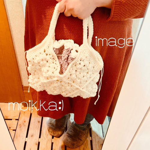 ぽこぽこお花バッグ バッグin巾着 セット ハンドバッグ moikka:) 通販