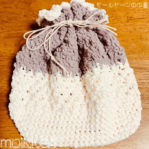 旅するお花ポコポコ巾着 ぽこぽこお花バッグ バッグin巾着 セット ハンドバッグ moikka:) 通販