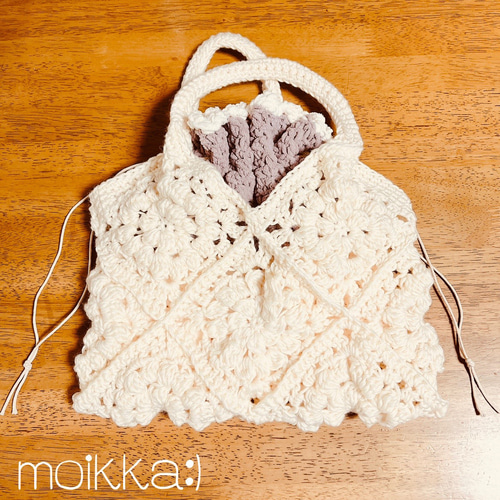ぽこぽこお花バッグ バッグin巾着 セット ハンドバッグ moikka:) 通販