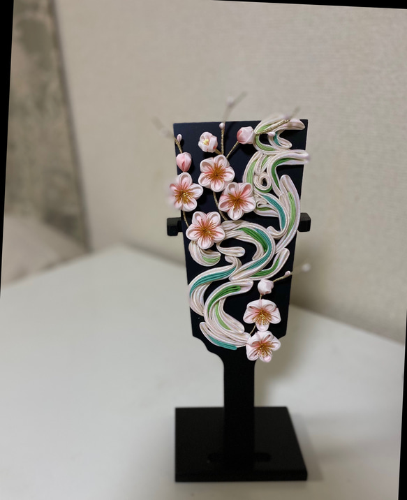 つまみ細工の羽子板飾り 正月飾り その他インテリア雑貨 cream