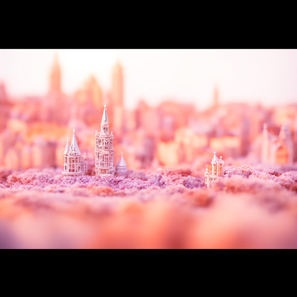 ポストカード　Miniature Fantastic Town ④ 1枚目の画像