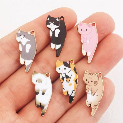 チャーム〇吊られたネコ〇6種〇1個100円 チャーム Itoshima87