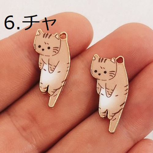 チャーム〇吊られたネコ〇6種〇1個100円 チャーム Itoshima87