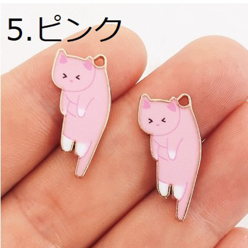 チャーム〇吊られたネコ〇6種〇1個100円 チャーム Itoshima87 通販