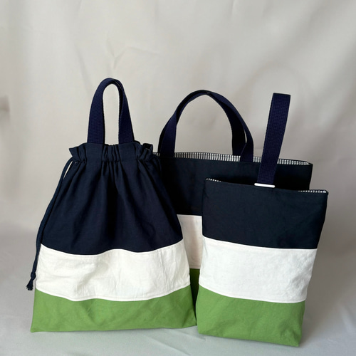 受注生産】レッスンバッグ 11号帆布・シューズバッグ・体操着袋（持ち 
