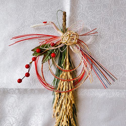 予約受付｜数量限定】天然若松×紅白水引の迎春飾り 2026｜正月飾り