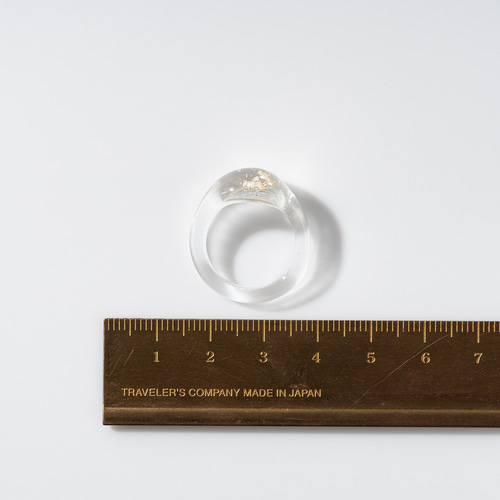 専用 Inoya Makiko イノヤマキコ ガラス リング 11号 11号）ガラスリング（マイカ入り『月』）d19 指輪・リング millmill