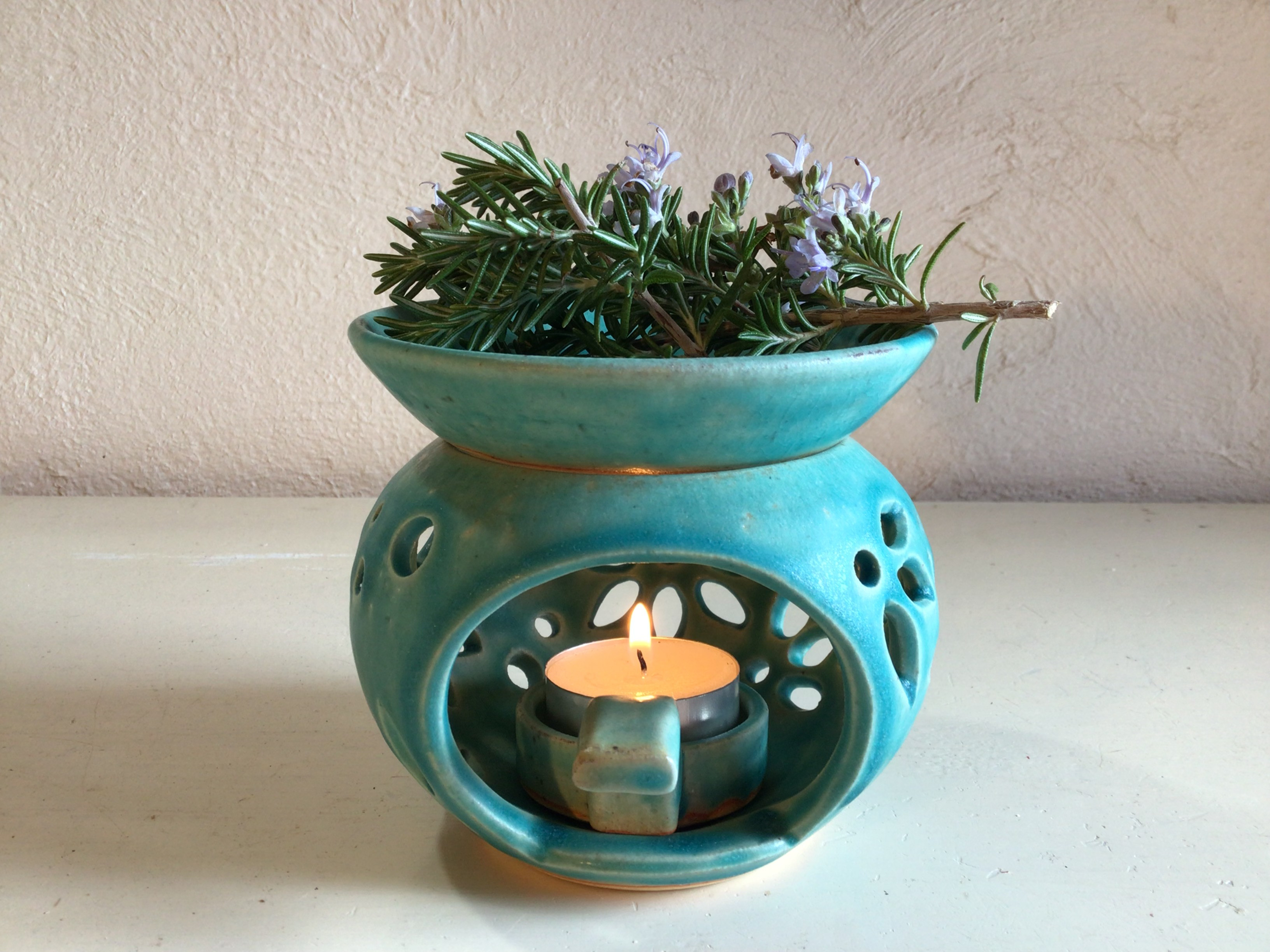 薩摩焼 香炉 花柄 陶器 薩摩焼江月窯新妻守作 花柄香炉 陶器