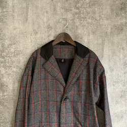 Sale チェックのテーラードジャケット　Checked tailored jacket 4枚目の画像