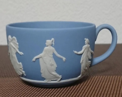 ウェッジウッド・ジャスパーダンシングアワーペールブルーティーカップ