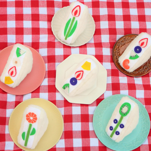 フルーツサンド(花・ミックス)(受注制作) ぬいぐるみ PUKONNU! 通販